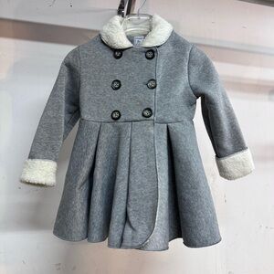 Mac & Co gray and white girls coat Size 5 new with tag